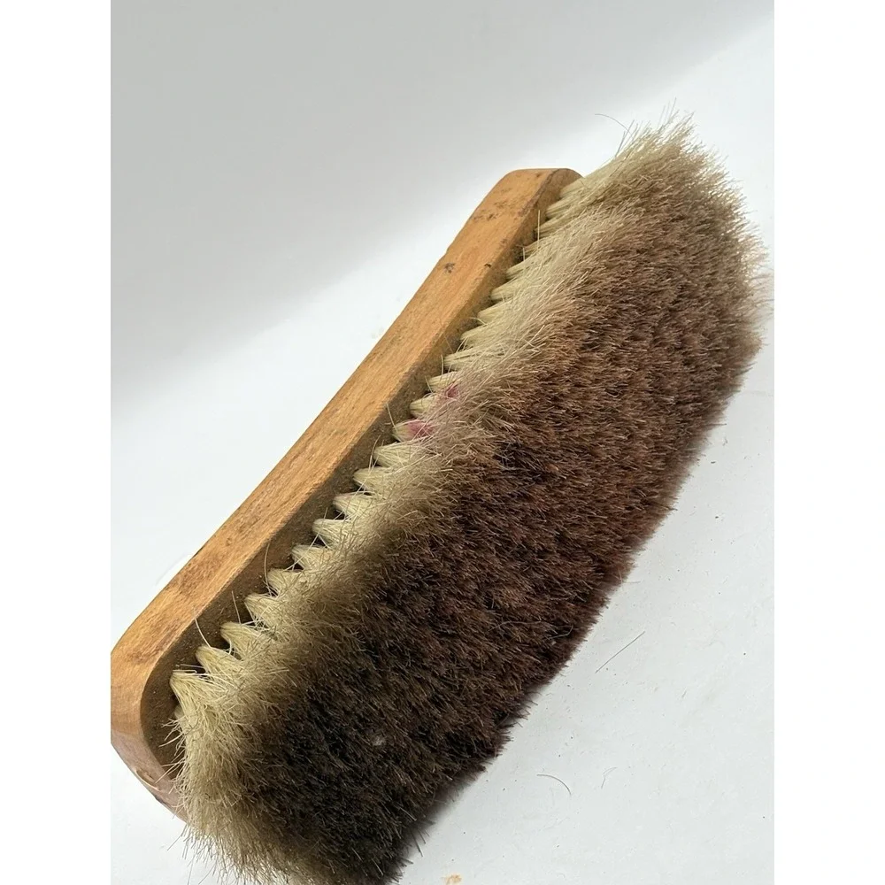 Felton 100% Horse Hair And Wood Shoe Shine Brush #100 Decor Equine Industrial